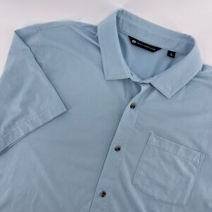 Travis Mathew Blue Casual Button Down Shirt
